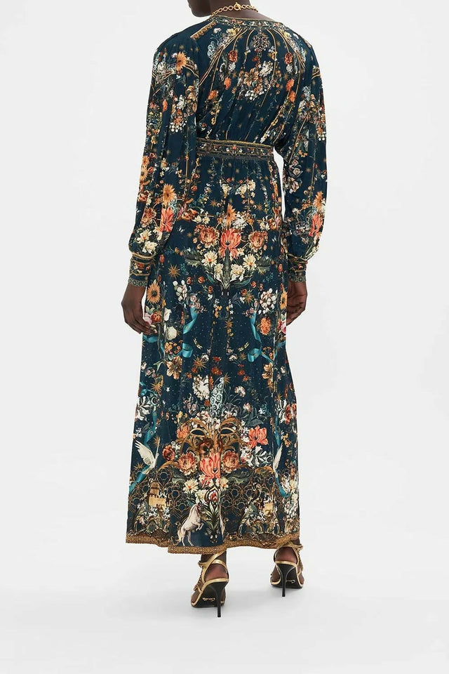 Camilla V Neck Waisted Jersey Dress AU 10 - 10 / Print - Dresses