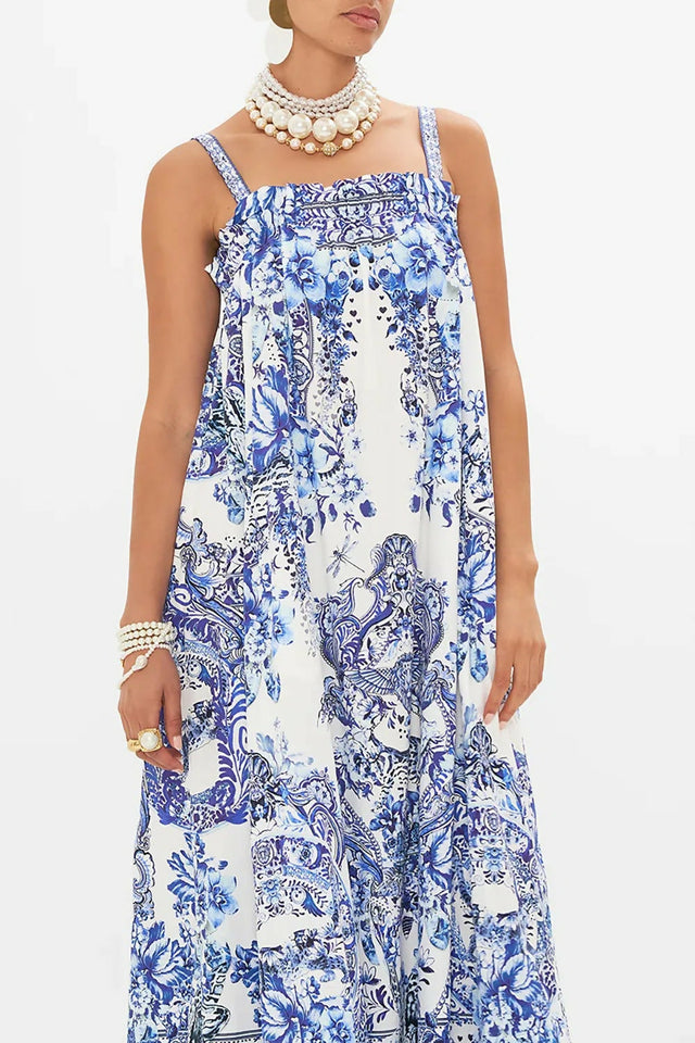 Camilla Wide Strap Sundress Print Size 12 - 12 / Print - Dresses