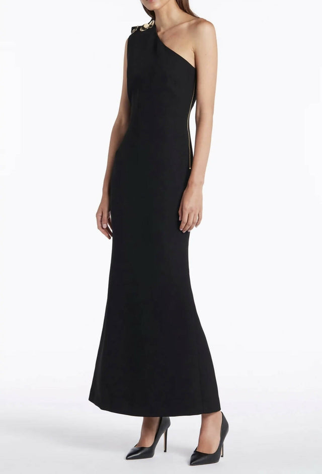 Carla Zampatti Diana One Shoulder Gown Size 10 - 12 / Black - Dresses