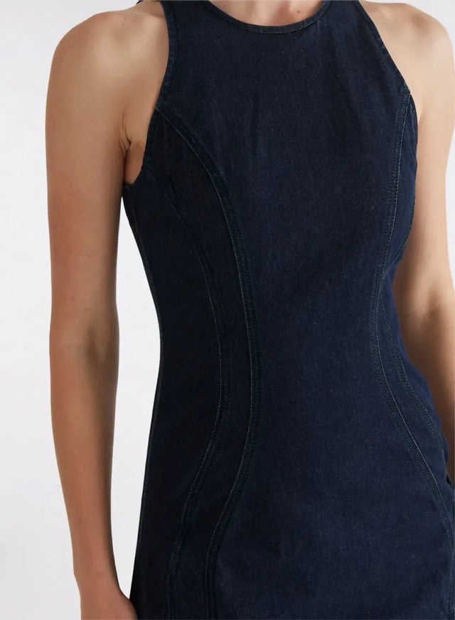 Anna Quan Bianca Dress Indigo Denim
