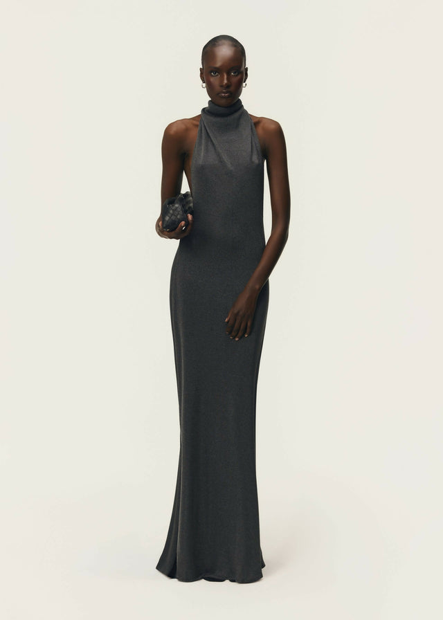 Arcina Ori Romy Maxi Dress in Chrome Metallic
