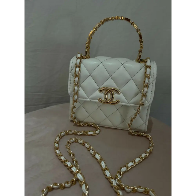 Chanel Mini Handle Clutch With Chain - Bags