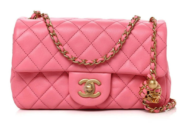Chanel - Chanel Quilted Pearl Crush Mini Flap Bag