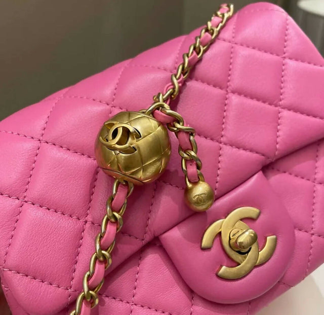Chanel - Chanel Quilted Pearl Crush Mini Flap Bag