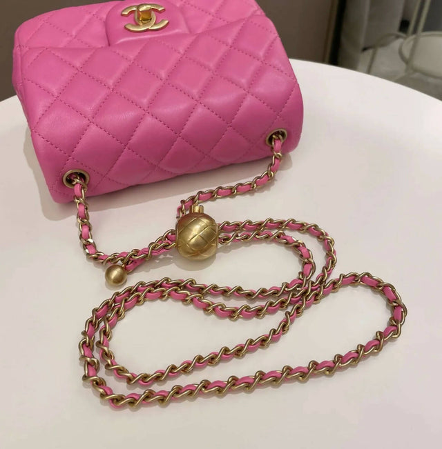 Chanel - Chanel Quilted Pearl Crush Mini Flap Bag