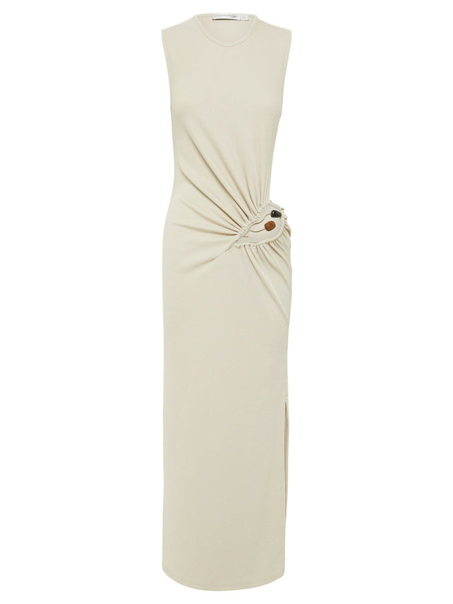 Christopher Esber Folia Float Buckle Dress - 6 / Cream - Dresses