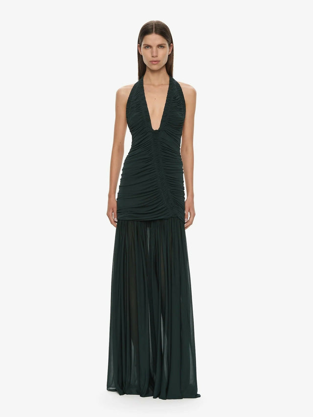 Christopher Esber Orion Gown Licorice - Dresses
