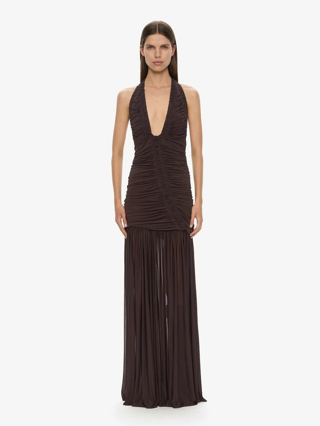 Christopher Esber Orion Gown Malbec - Dresses