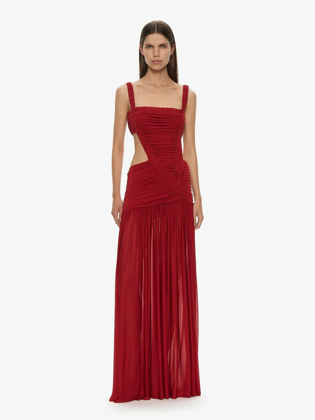 Christopher Esber Orion Seperation Gown - 8 / Red - Dresses