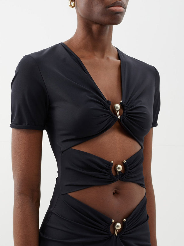 Christopher Esber Pierced Orbit Dress - Size 14 - Dresses