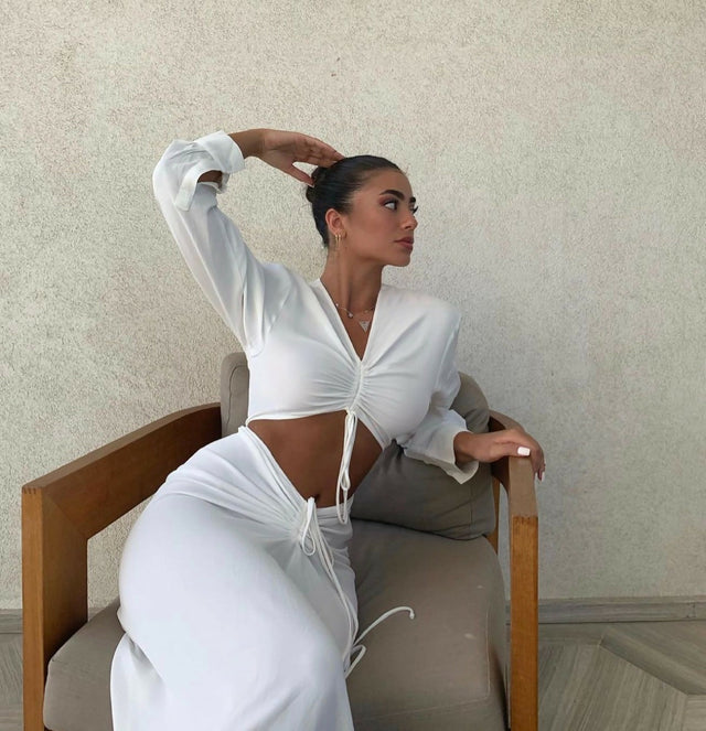 Christopher Esber Ruched Top - 10 / White - Tops