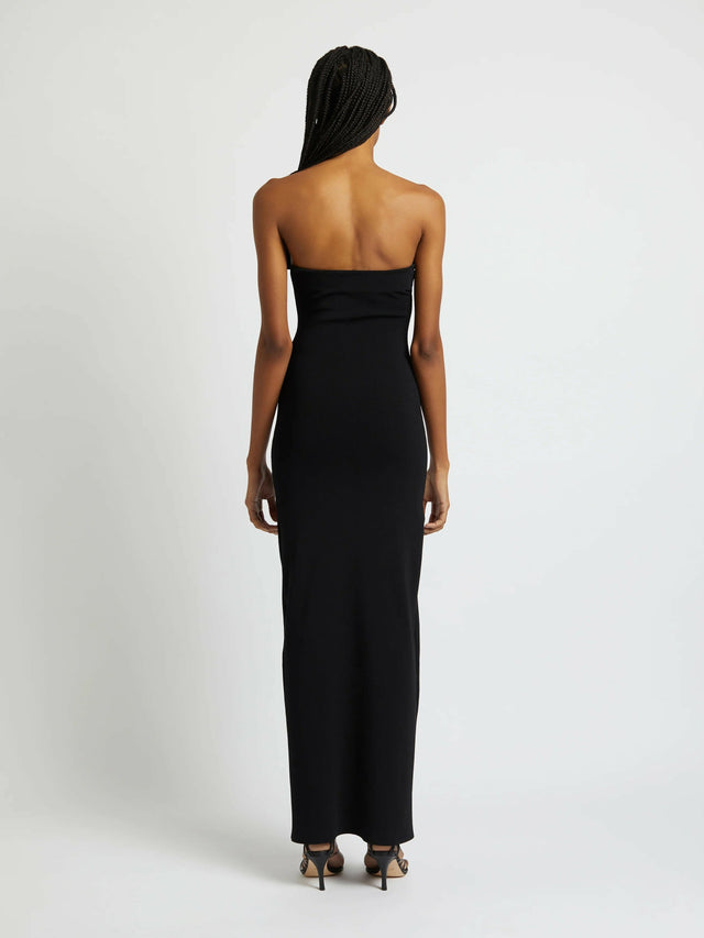 Christopher Esber Salicia Wire Column Strapless Dress - 8 / Black - Dresses