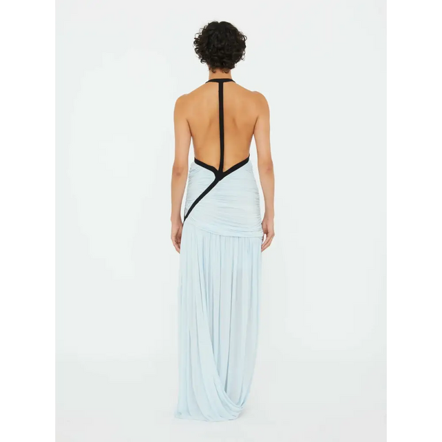 Christopher Esber Suspended Jersey Tidal Dress Blue Size 6 & 8 - Dresses