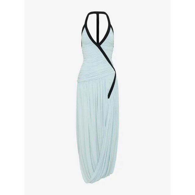 Christopher Esber Suspended Jersey Tidal Dress Blue Size 6 & 8 - Dresses