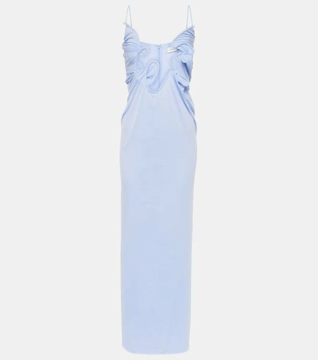 Christopher Esber Venus Molded Gown Cornflower Blue - 8 / Blue - Dresses