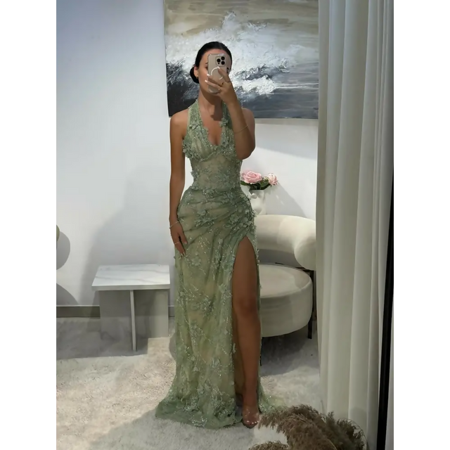 Corte Couture Corte Isla Gown - 8 / Green - Dresses