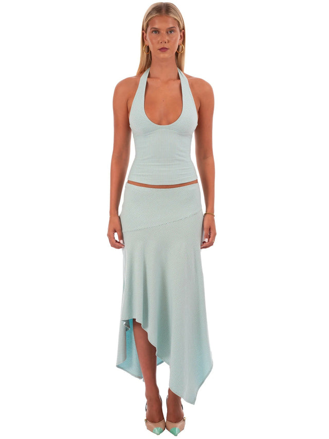 I am Delilah Yasmin Halter & Midi Skirt Mint