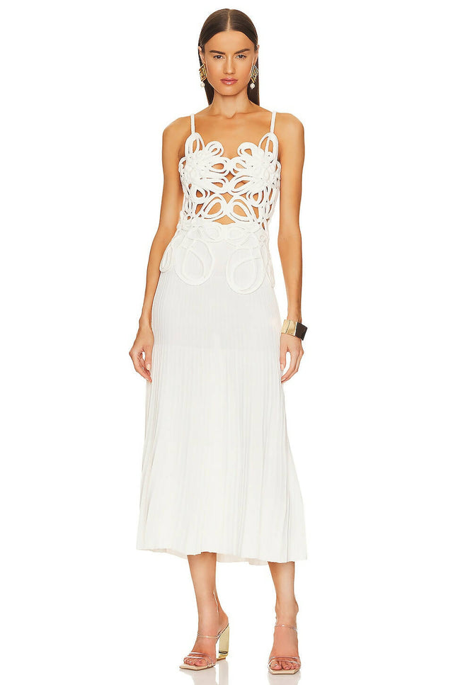 Cult Gaia Nalda Knit Dress - 8 / White - Dresses