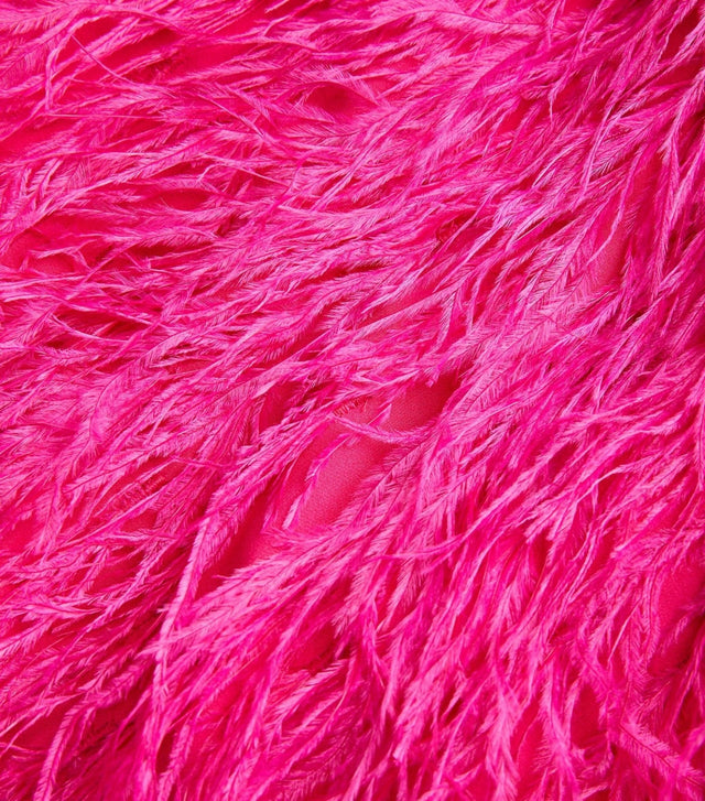 Cult Gaia - Cult Gaia Shannon Feather Dress Pink Size 8