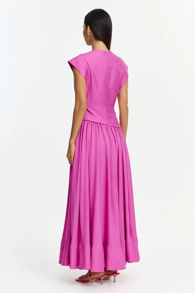 Acler Mannersly Maxi Dress - Pink Topaz
