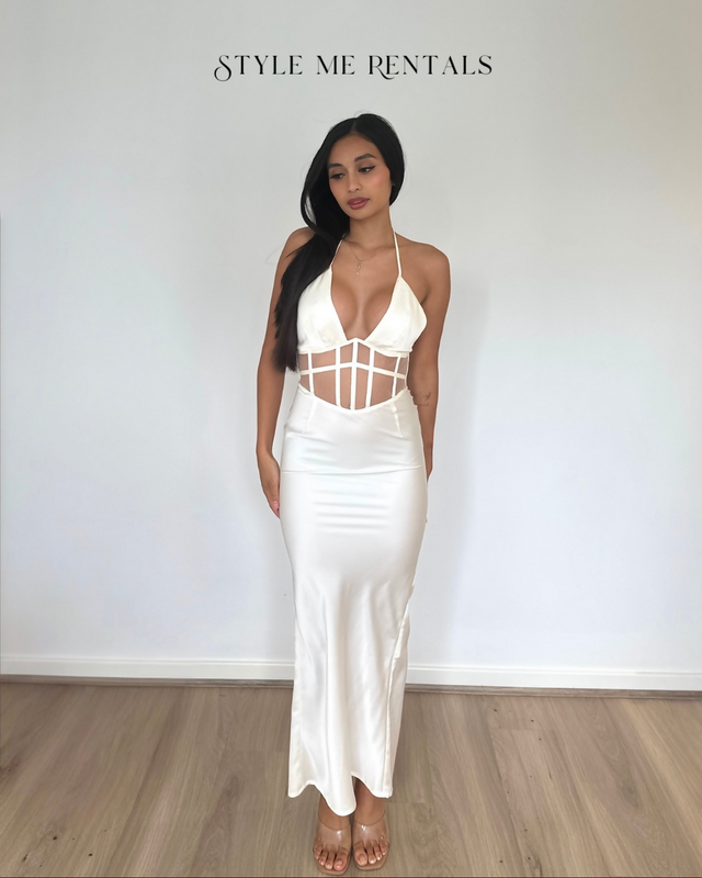 Derma Department Harlow Midi Dress White - Dresses