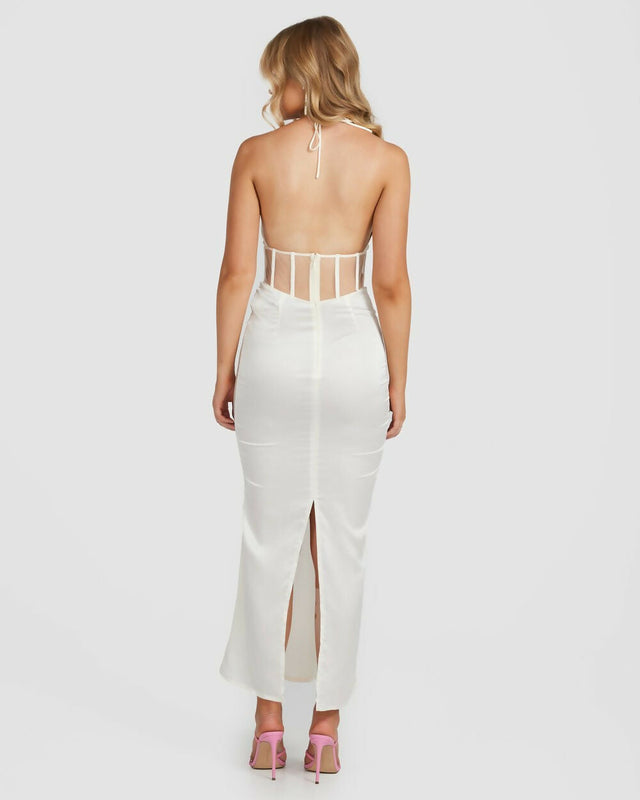 Derma Department Harlow Midi Dress White - Dresses