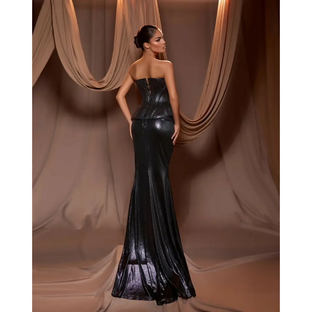 Diba Celina Velyna - Selenium Peplum Corset 2 Piece - 8 / Black - Dresses