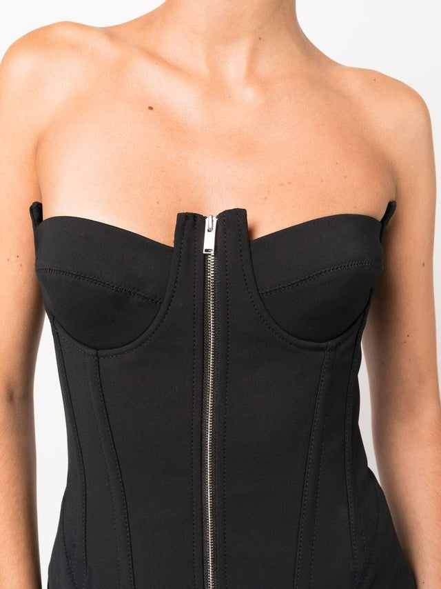 Dion Lee Double Arch Bustier Mini Dress Black Size 6 / XS - 6 / Black - Dresses