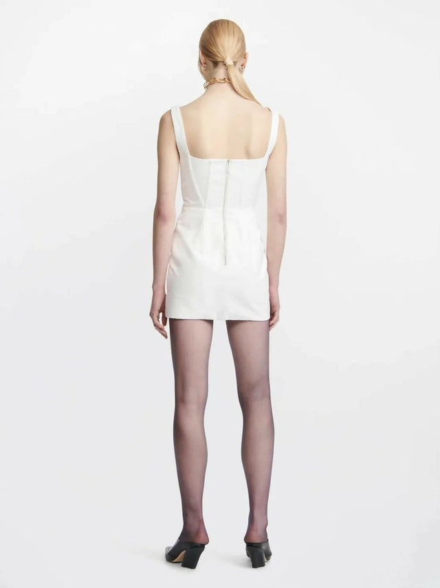 Dion Lee Fork Frame Mini Dress - 8 / White - Dresses