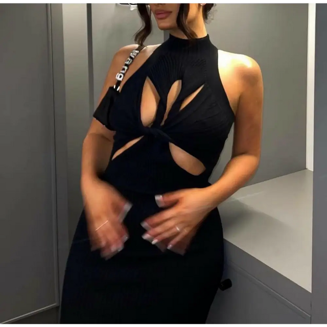 Dion Lee ‘Muscular’ Twist Dress - XS / Black - Dresses