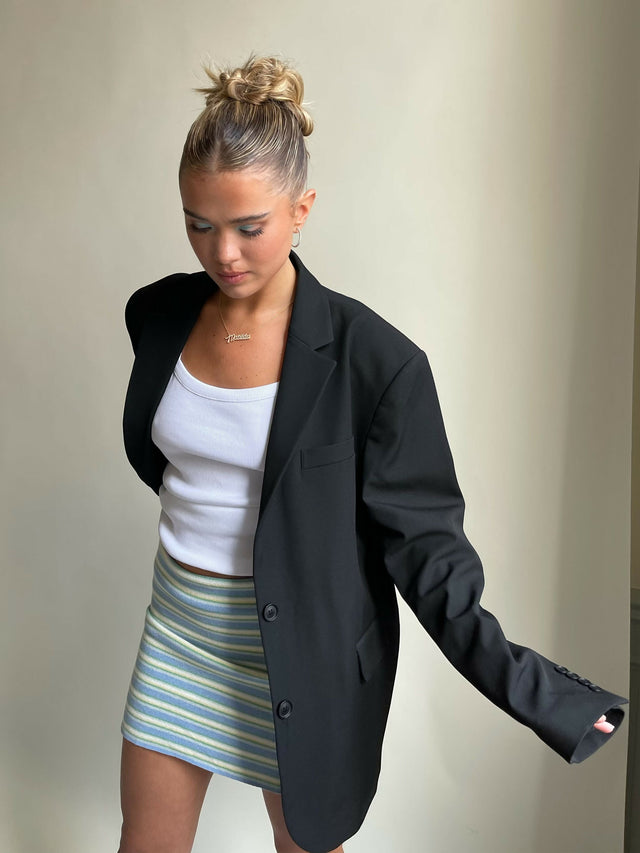 Djerf Avenue Forever Blazer - 8 / Black - Blazers