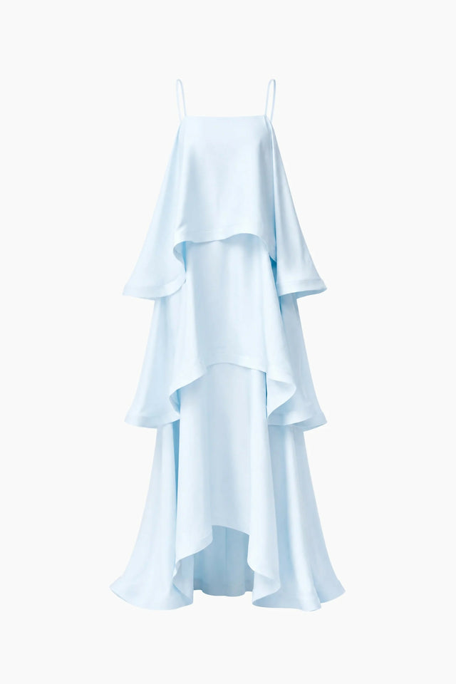 Elliat Tilly Tiered Maxi Dress in Blue