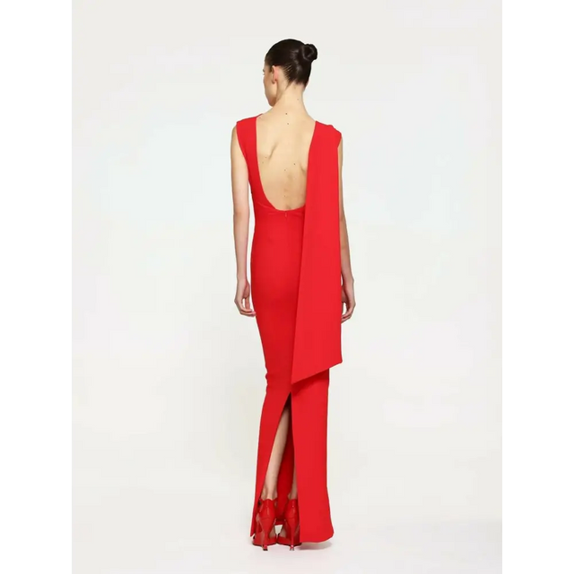 Effie Kats - Audrey Gown - 10 / Red - Dresses