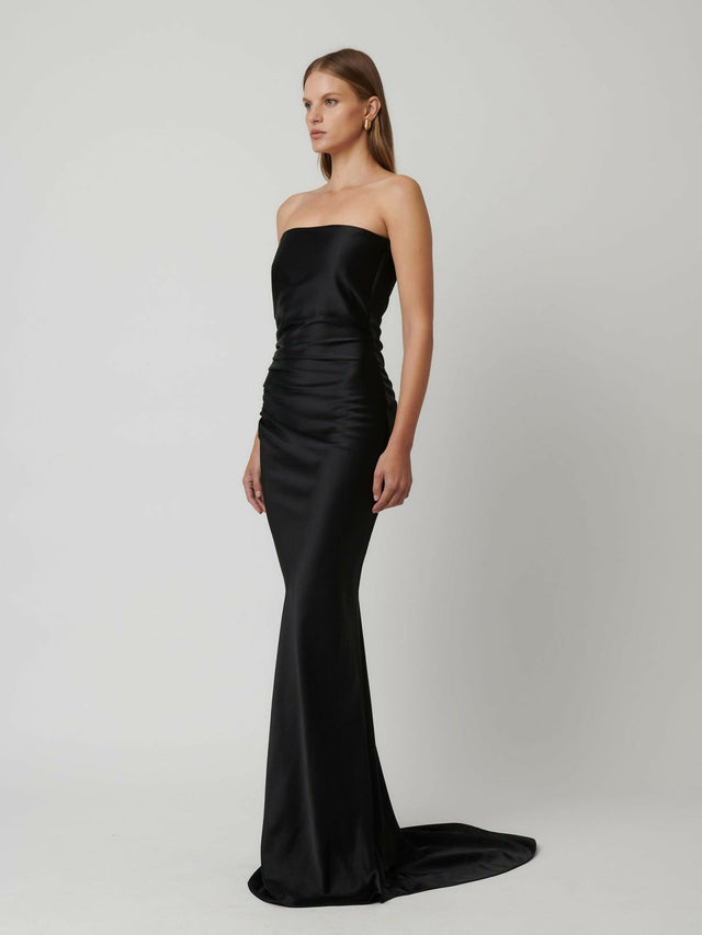 Effie Kats Chlorel Gown - Black - 8 / Black - Dresses
