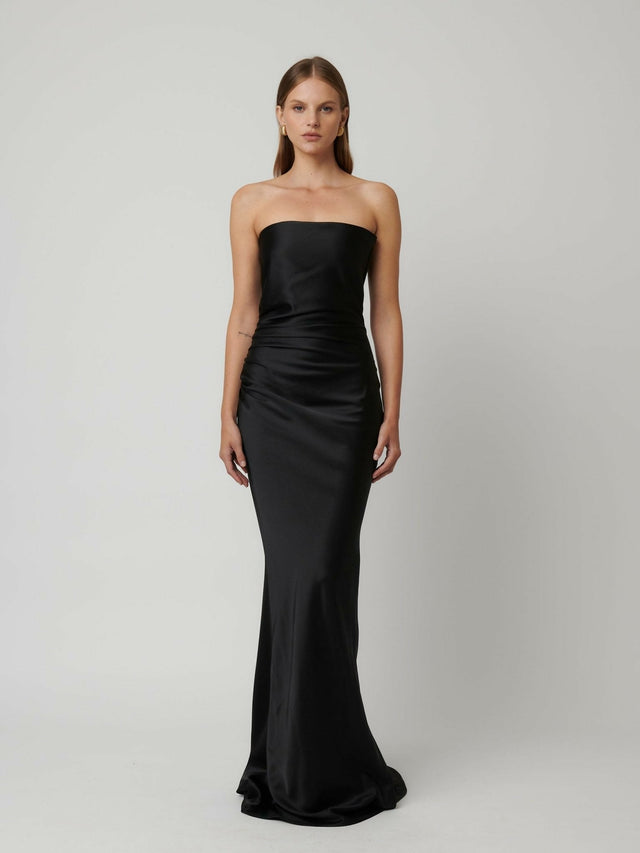 Effie Kats Chlorel Gown - Black - 8 / Black - Dresses