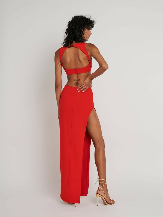 Effie Kats Eniko Gown in Red Size 8 10 - Dresses