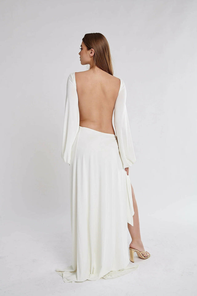 Effie Kats Gisele Gown in White - Dresses