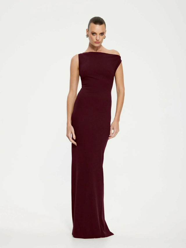 Effie Kats Inaya Gown Wine Size 6 8 - 8 / Red - Dresses
