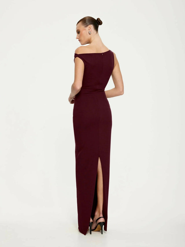 Effie Kats Inaya Gown Wine Size 6 8 - 8 / Red - Dresses