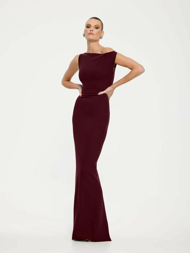 Effie Kats Inaya Gown Wine Size 6 8 - 8 / Red - Dresses
