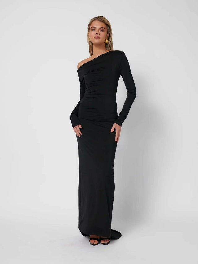Effie Kats Margot Maxi Dress - 8 / Black - Dresses