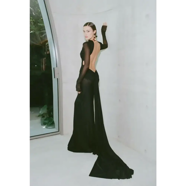 Effie Kats Monaco Gown - Black - Dresses