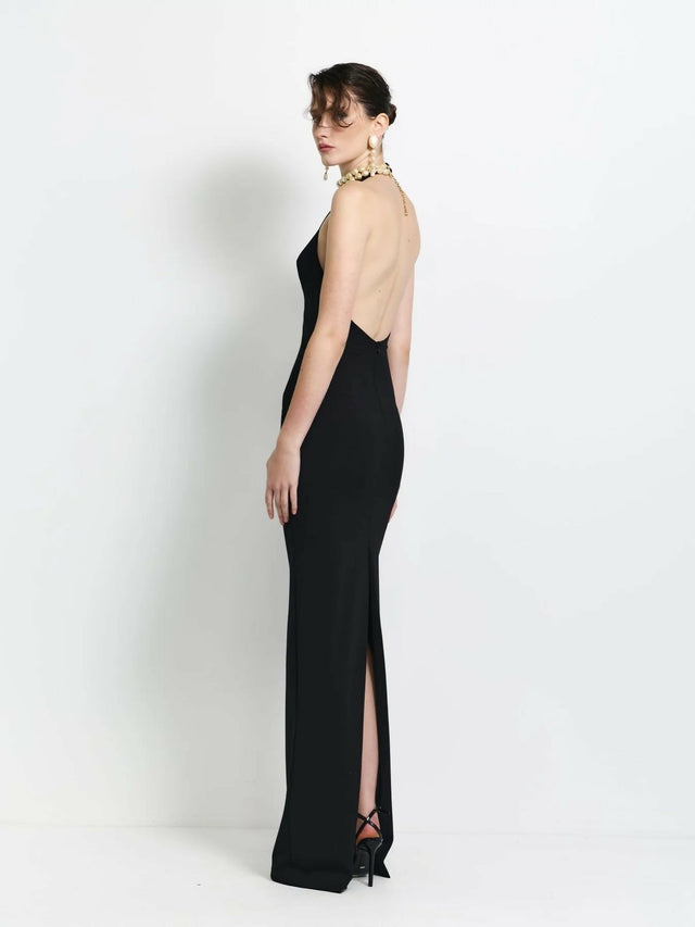 Effie Kats Starla Gown in Black - Dresses