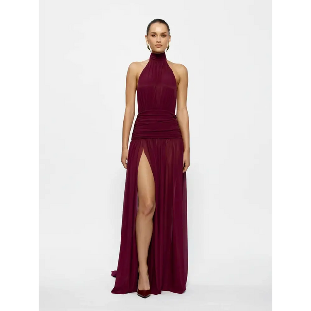Effie Kats Verity Gown Burgundy Size 8 10 - Dresses