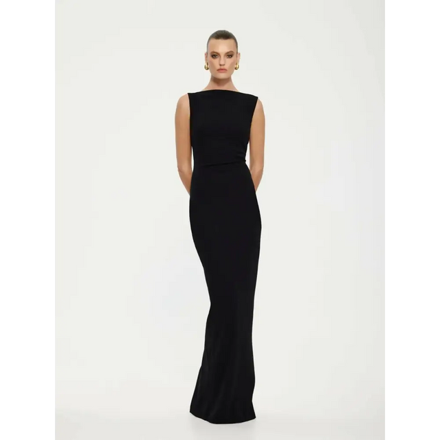 Effie Kats Verona Gown Black - Dresses