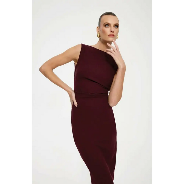 Effie Kats Verona Gown in Wine - 8 / Red - Dresses