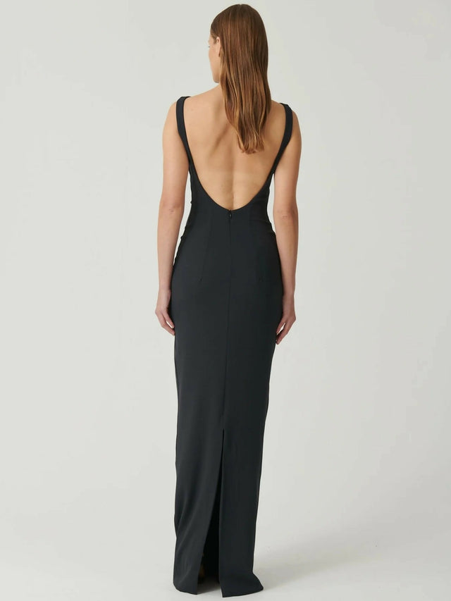 Effie Kats Verona Gown Storm - 8 / Black - Dresses