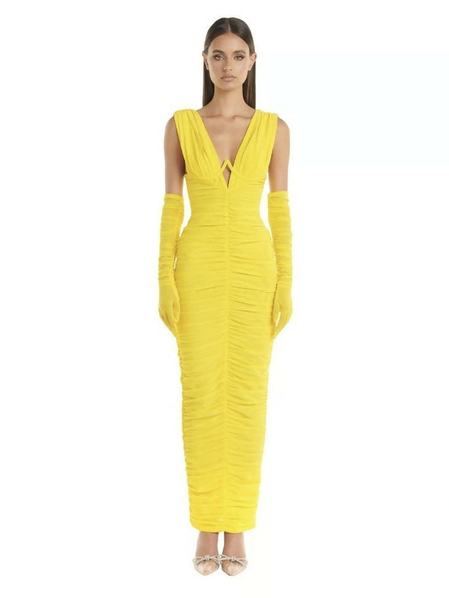 Eliya The Label Anna Dress Yellow - Dresses