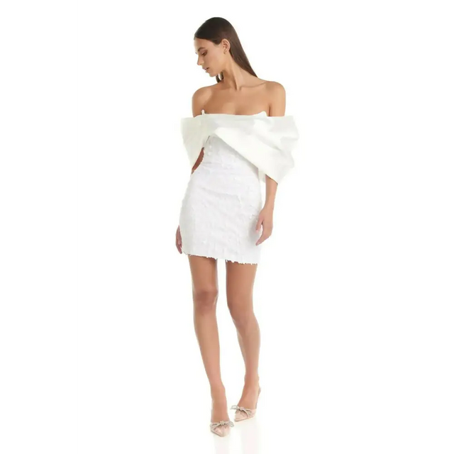 Eliya The Label Bianca Dress in White - 8 / White - Dresses