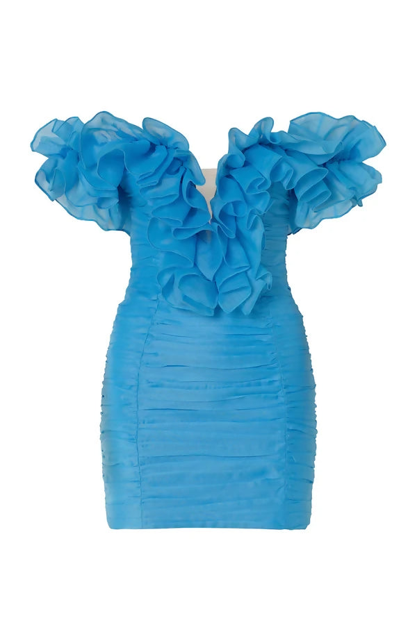 Eliya The Label Cuba Dress - 8 / Blue - Dresses